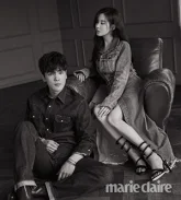 Ким Чжон Хён и Сохен в фотосессиии для Marie Claire  August 2018